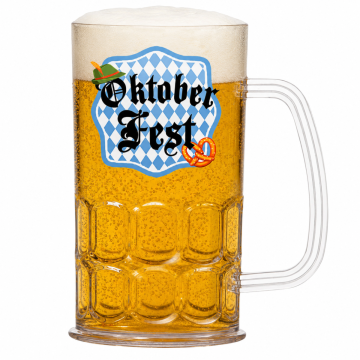 Oktoberfest Plastic Bierglas 0,4 L