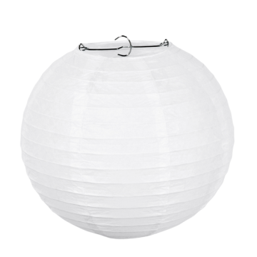 Papieren lampion wit (25cm)