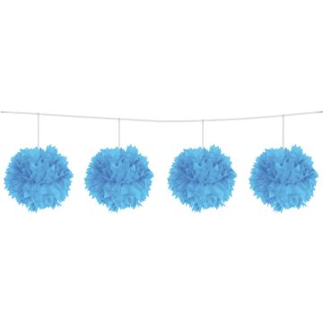 Pompom pendulum Licht blauw 12cm/ 3mtr 
