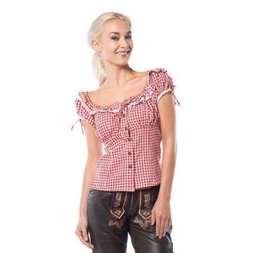Oktoberfest Top Liesl Deluxe Rood