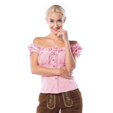 Oktoberfest Top Liesl Deluxe Roze