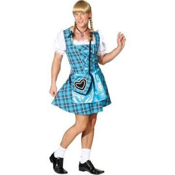 Heren dirndl 'Franzl' turquoise