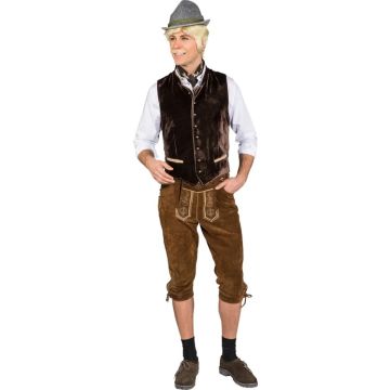 Trachtenvest donkerbruin S