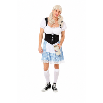 Dirndl Helmut met Pruik