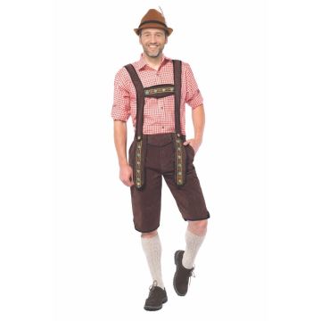 Lederhose Johann Lang Donkerbruin