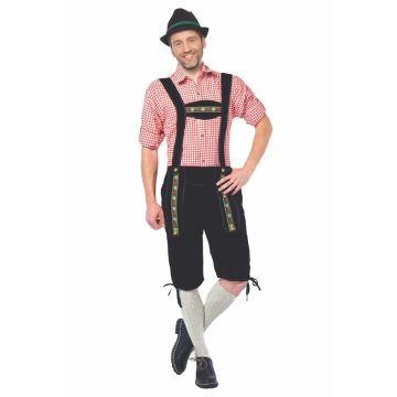 Lederhose Johann Lang Zwart