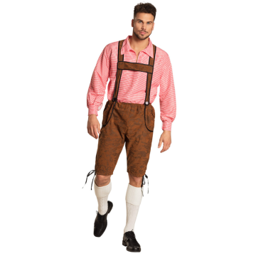 Oktoberfestkleding set Werner (broek en shirt)