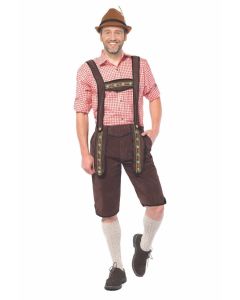 Lederhose Johann Lang Donkerbruin