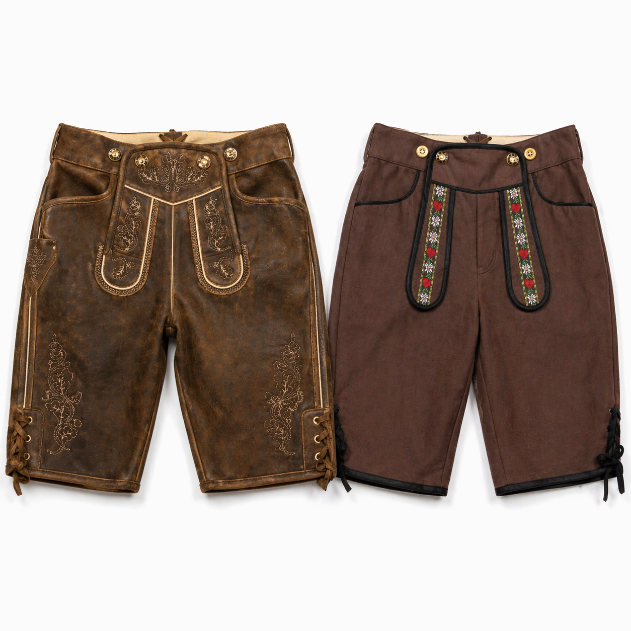 Lederhose echt leer vs stof