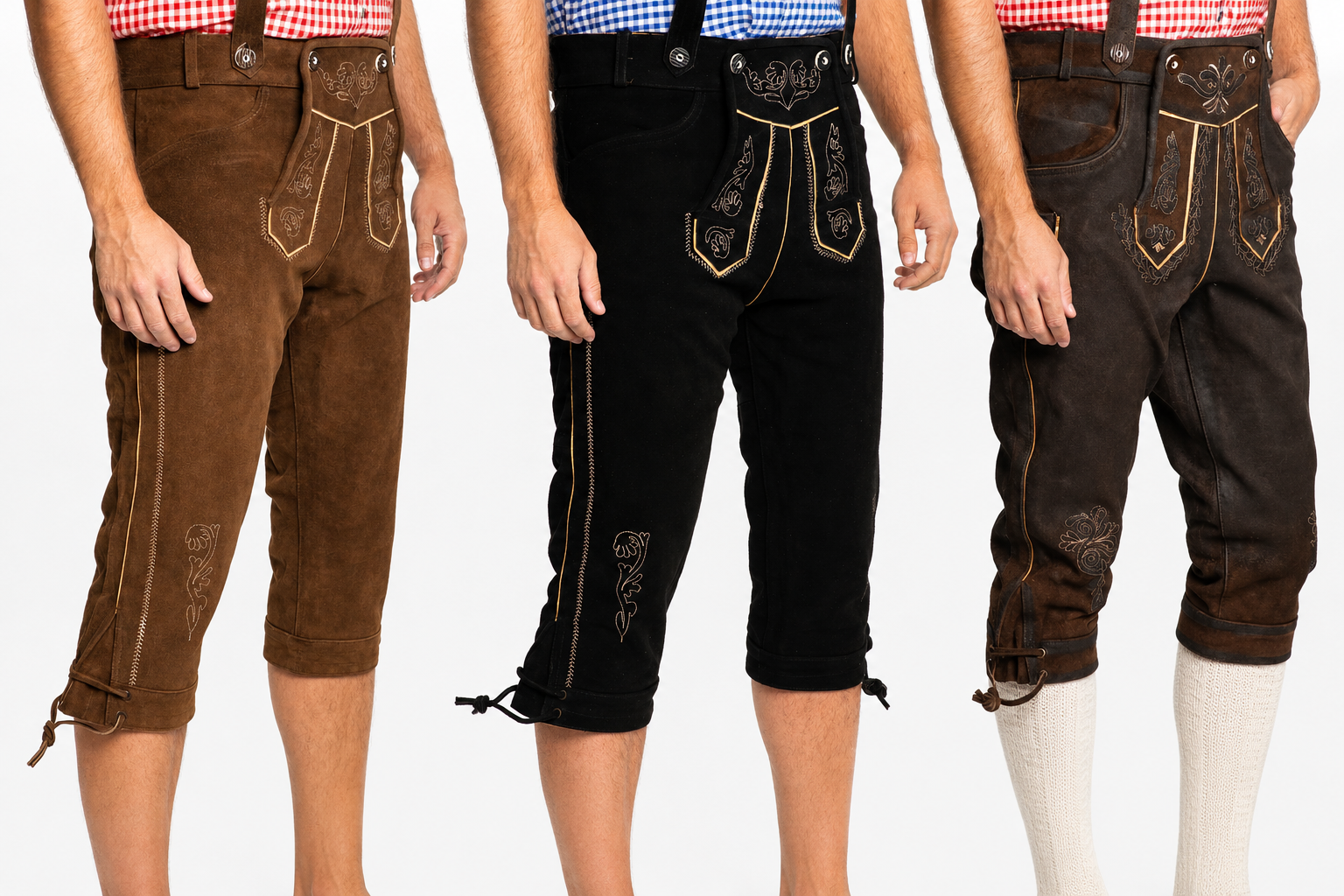 Lange lederhose heren