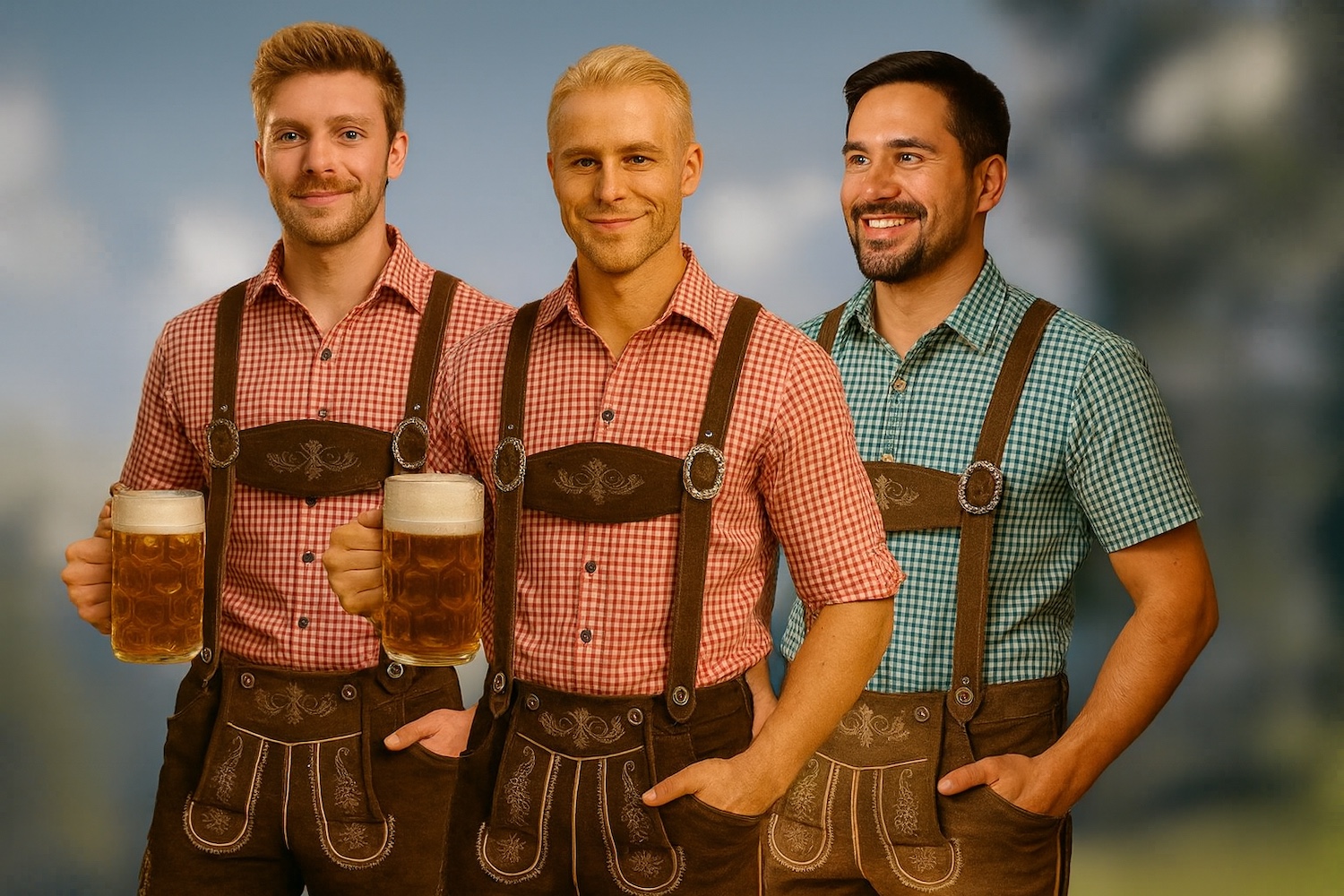Oktoberfest lederhosen voor heren