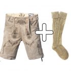 Set Aanbieding | Lederhose + gratis sokken | Echte Lederhosen | Top Kwaliteit | Vintage