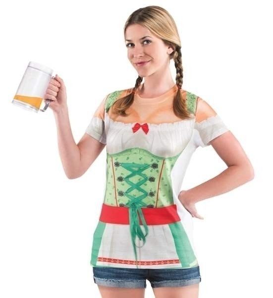 Fotorealistisch T-shirt Dirndl