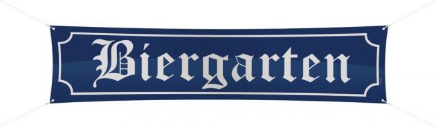 Banner Biergarten (180 x 40 cm)