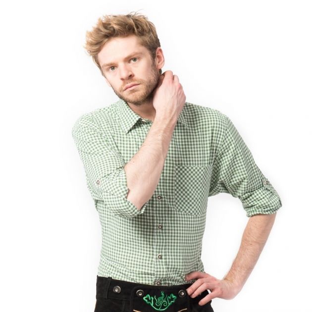 Irschenberg (Trachtenhemd Superdeluxe VIP) Groen