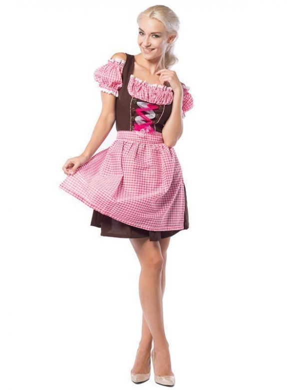 Dirndl Anne-Ruth Rose/Bruin